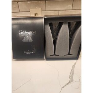 Waterford Crystal First Edition Celebration Love Toasting Flutes Made In Germany